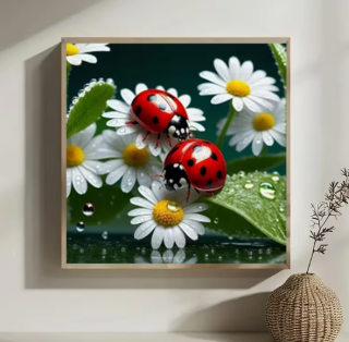 Diamond Painting Marienkäfer